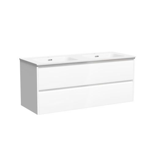 Тумба под раковину Sancos Libra LB120-2W 119х45х50 подвесная цвет белый